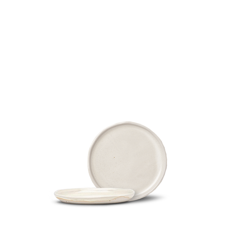 Snack Plate - Meringue White 