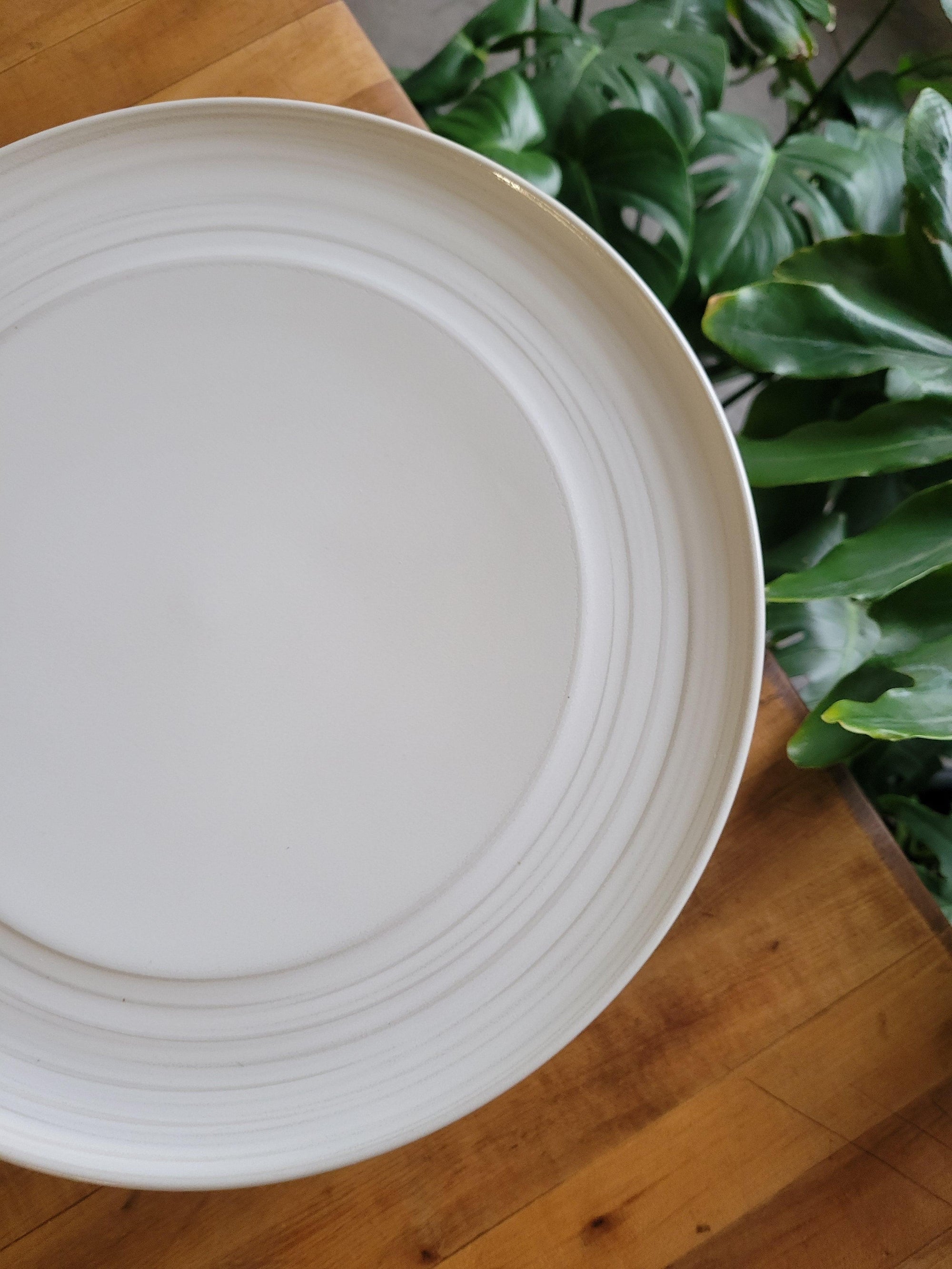 12" Ridge Framed Entree plate - Connor McGinn Studios