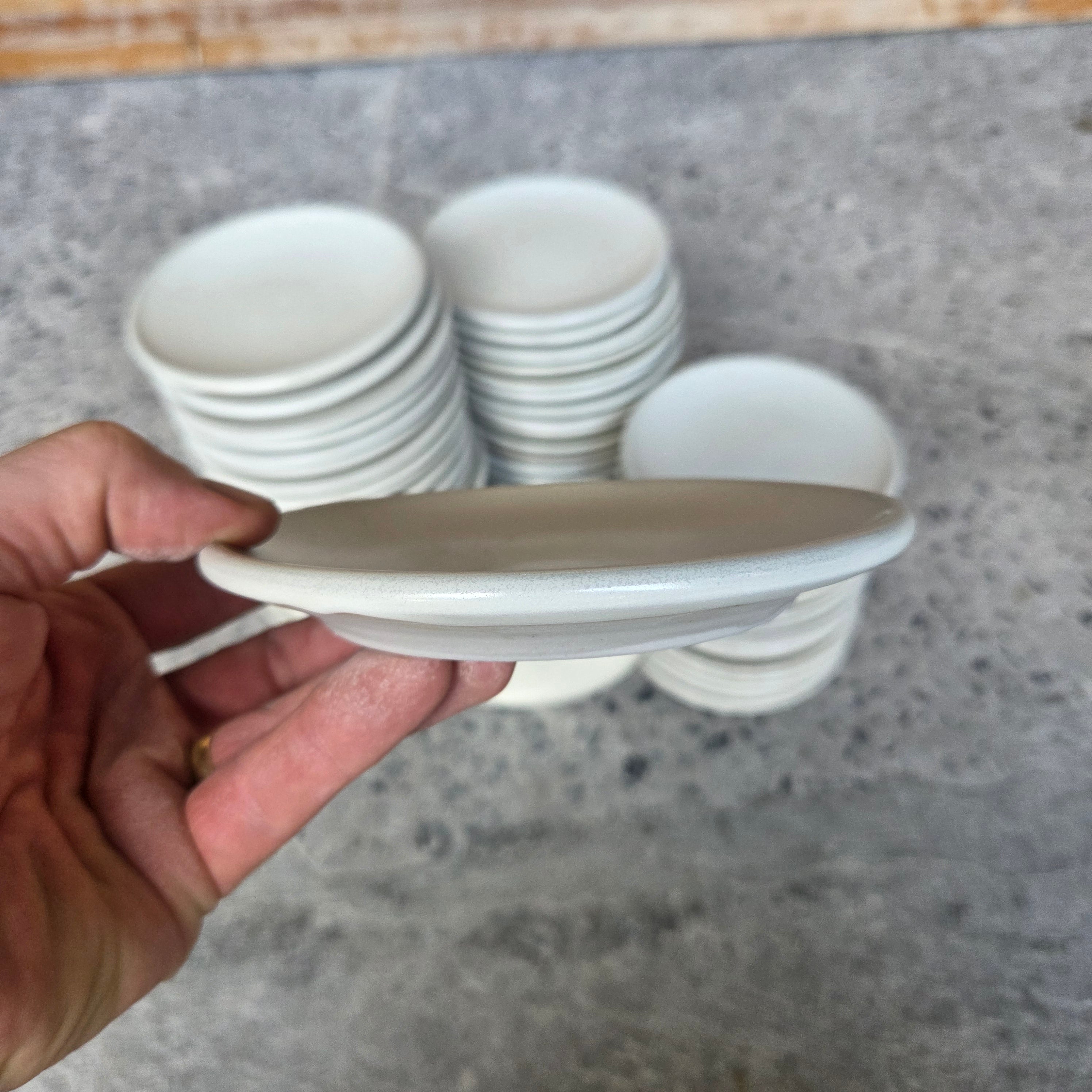 5.5" Table Plate — Hospitality Overstock Set of 67 (Meringue)
