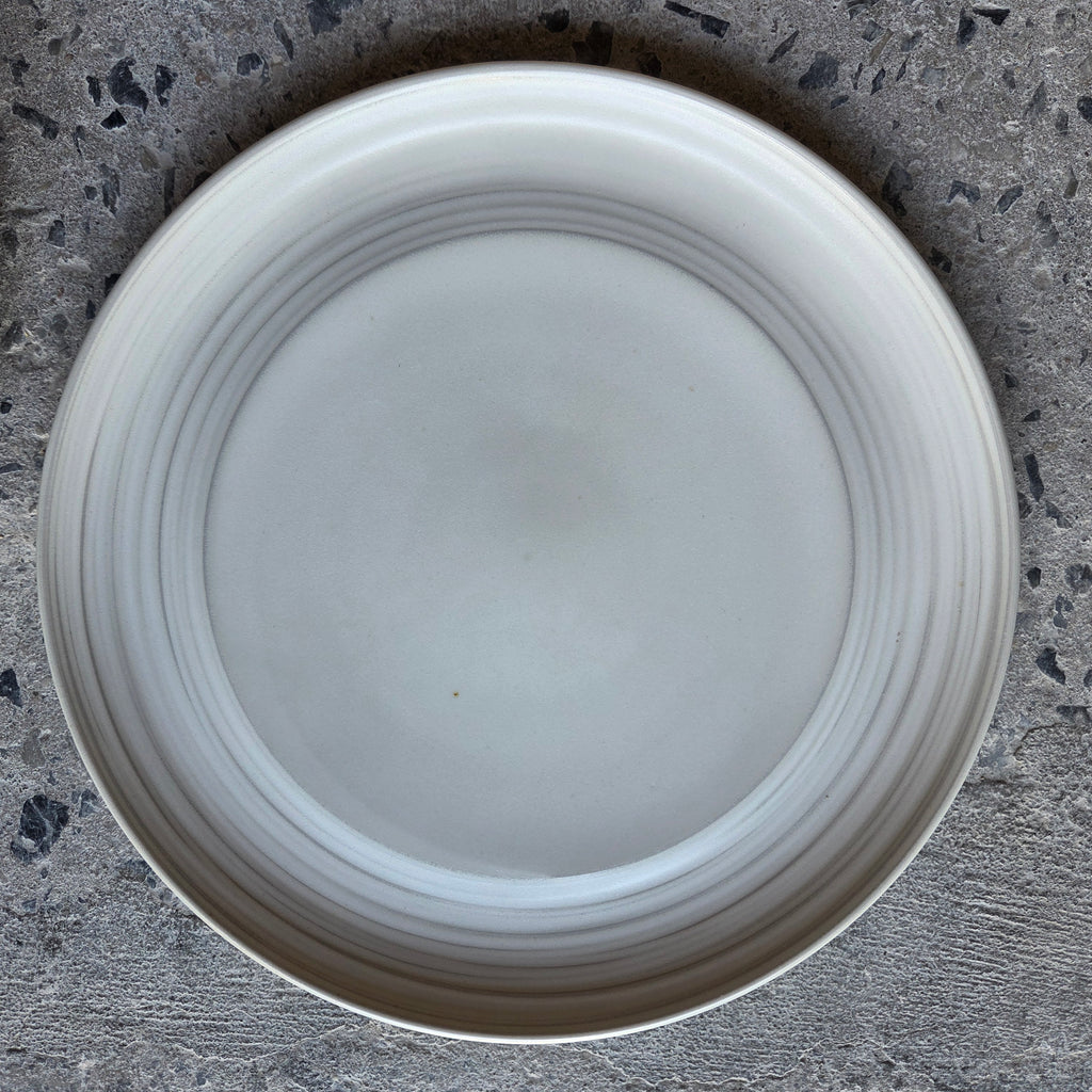 12" Sexy Plate (8" Center) — Hospitality Overstock Set of 13 (Raw Frame & Full Meringue)