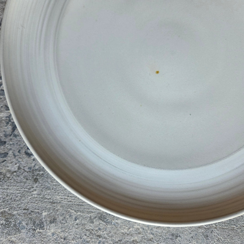 12" Sexy Plate (8" Center) — Hospitality Overstock Set of 13 (Raw Frame & Full Meringue)