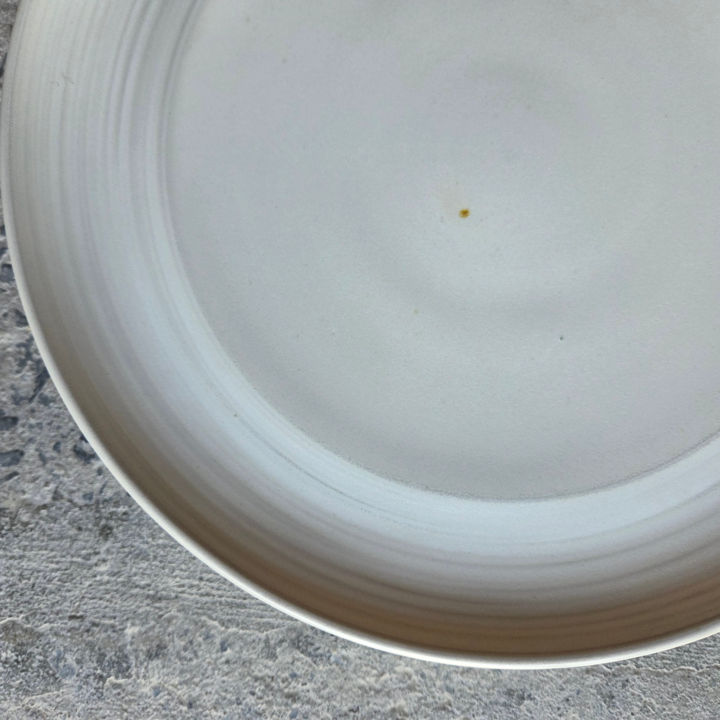 12" Sexy Plate (8" Center) — Hospitality Overstock Set of 13 (Raw Frame & Full Meringue)