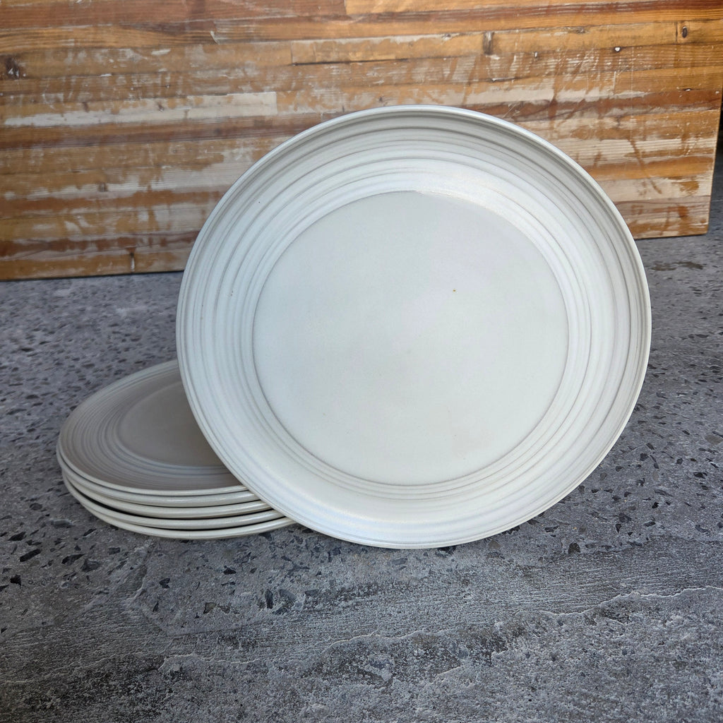 12" Sexy Plate (8" Center) — Hospitality Overstock Set of 13 (Raw Frame & Full Meringue)