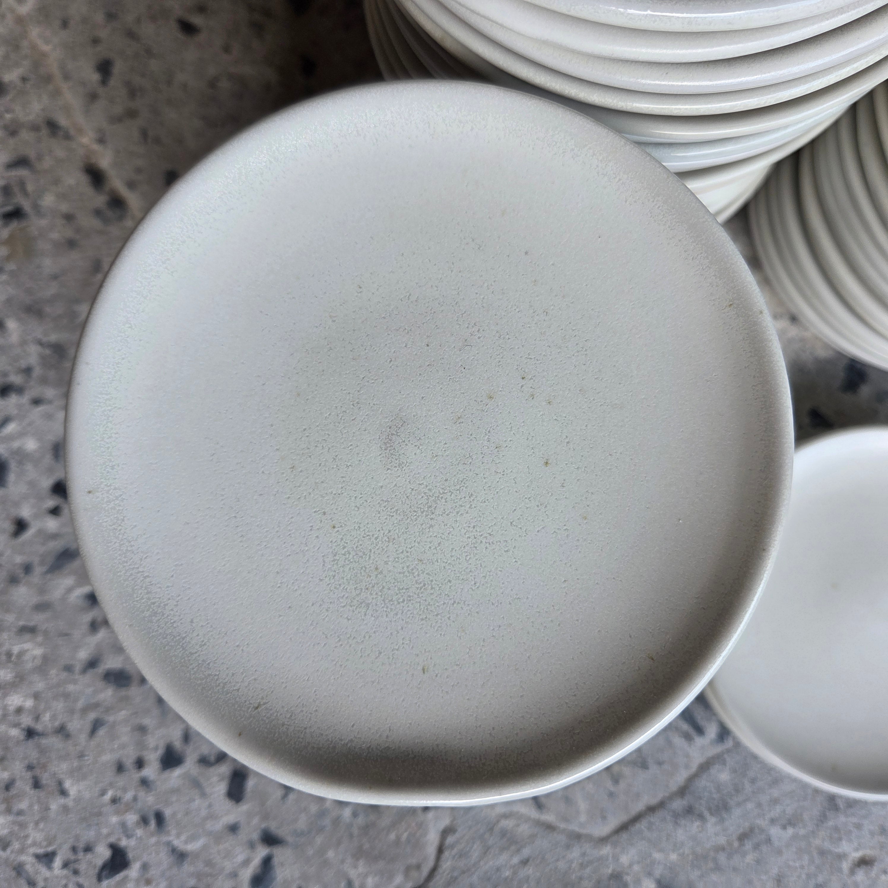 5.5" Table Plate — Hospitality Overstock Set of 67 (Meringue)