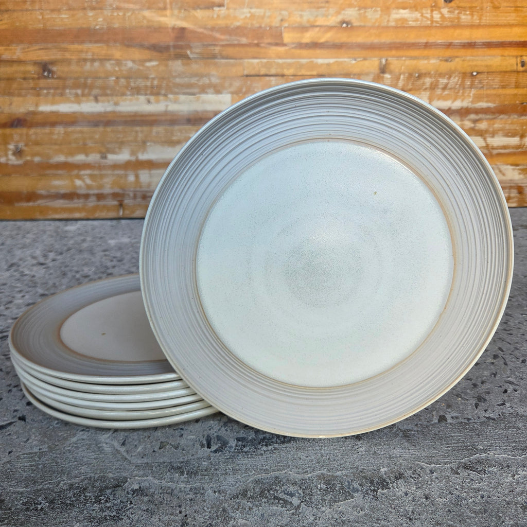 12" Sexy Plate (8" Center) — Hospitality Overstock Set of 13 (Raw Frame & Full Meringue)