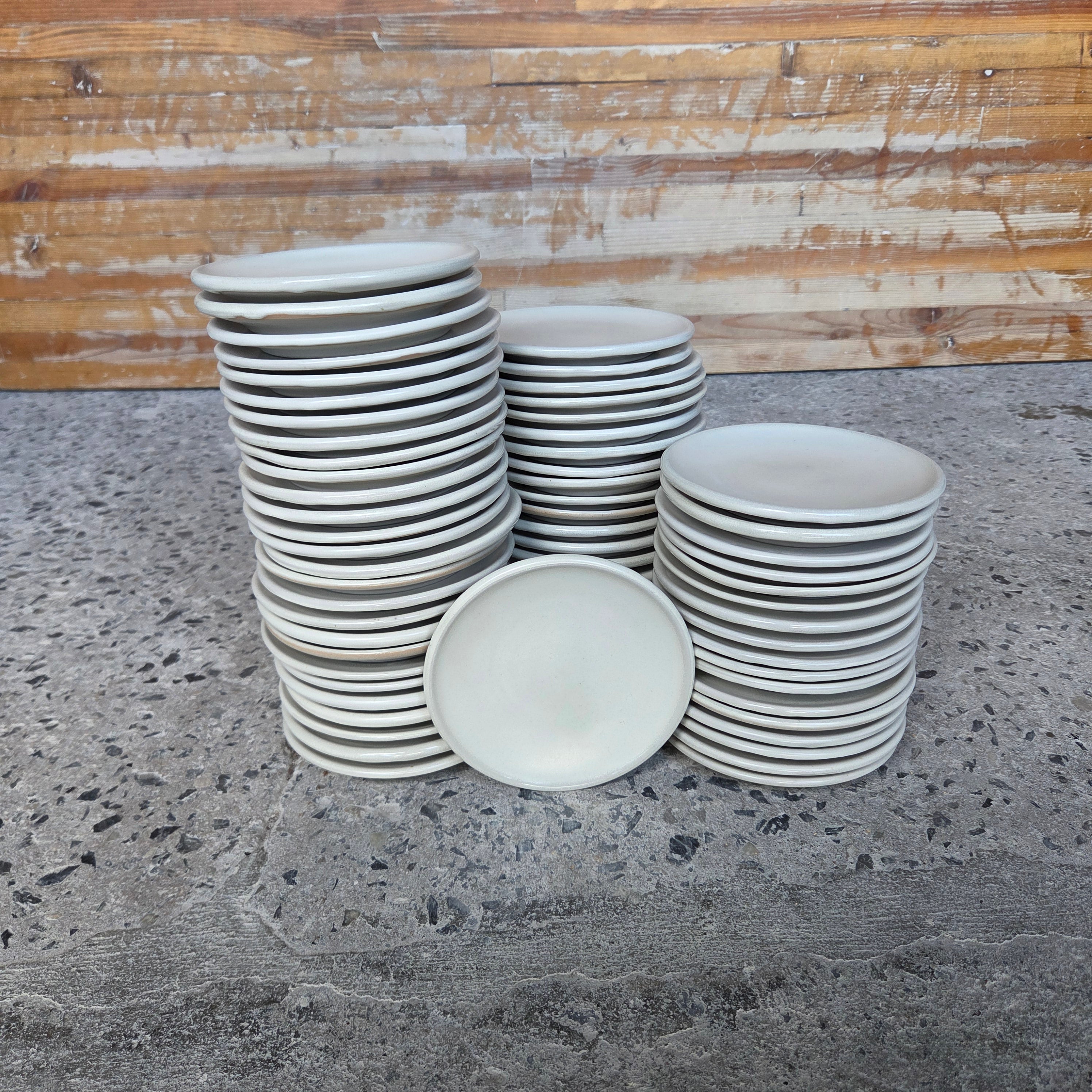 5.5" Table Plate — Hospitality Overstock Set of 67 (Meringue)