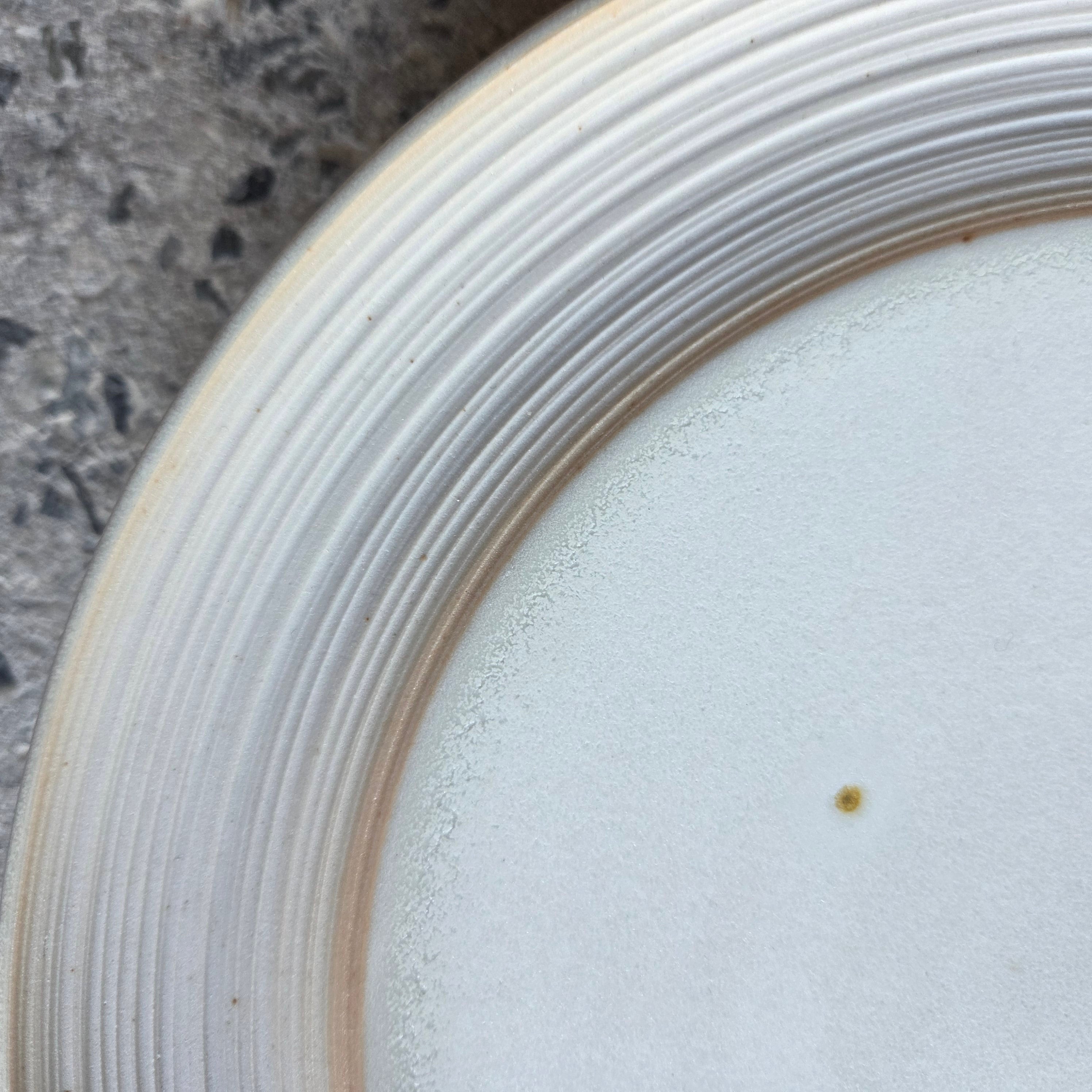 12" Sexy Plate (8" Center) — Hospitality Overstock Set of 13 (Raw Frame & Full Meringue)