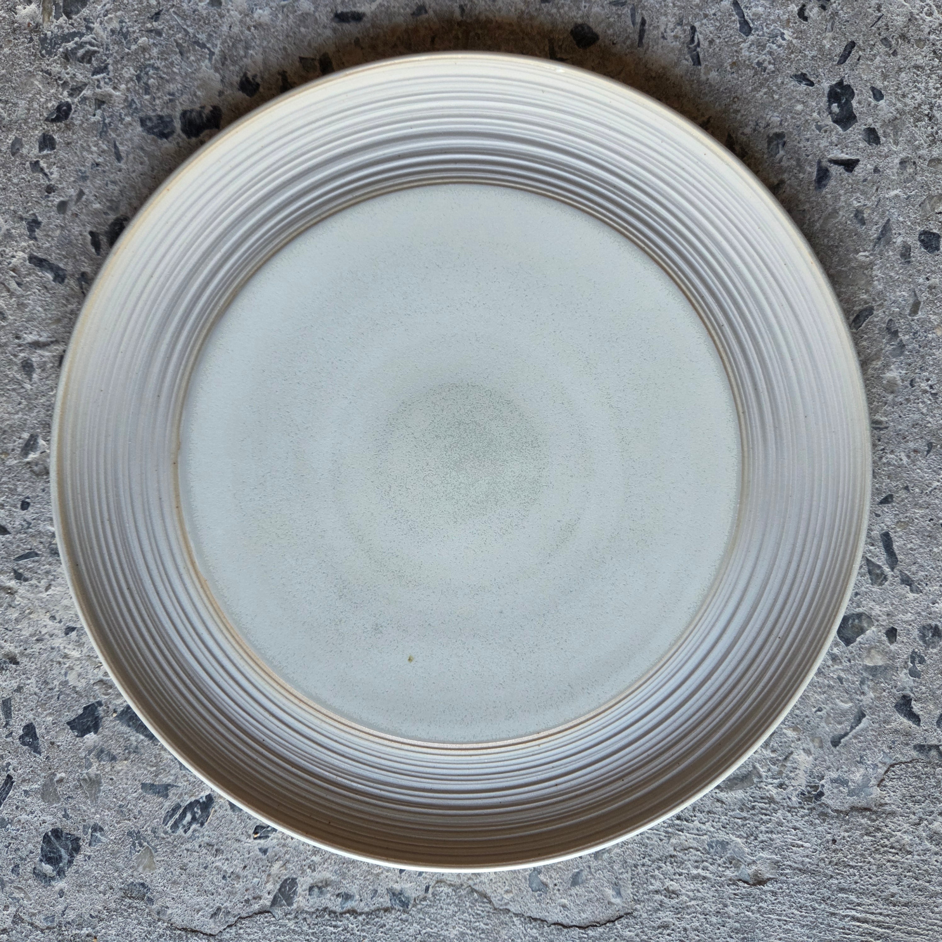 12" Sexy Plate (8" Center) — Hospitality Overstock Set of 13 (Raw Frame & Full Meringue)
