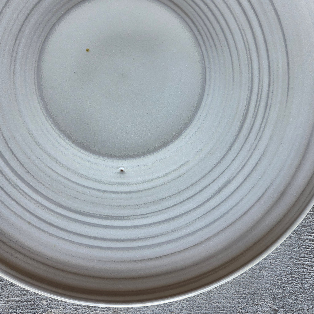 12" Sexy Plate (4" Center) — Hospitality Overstock Set of 7 (Meringue)