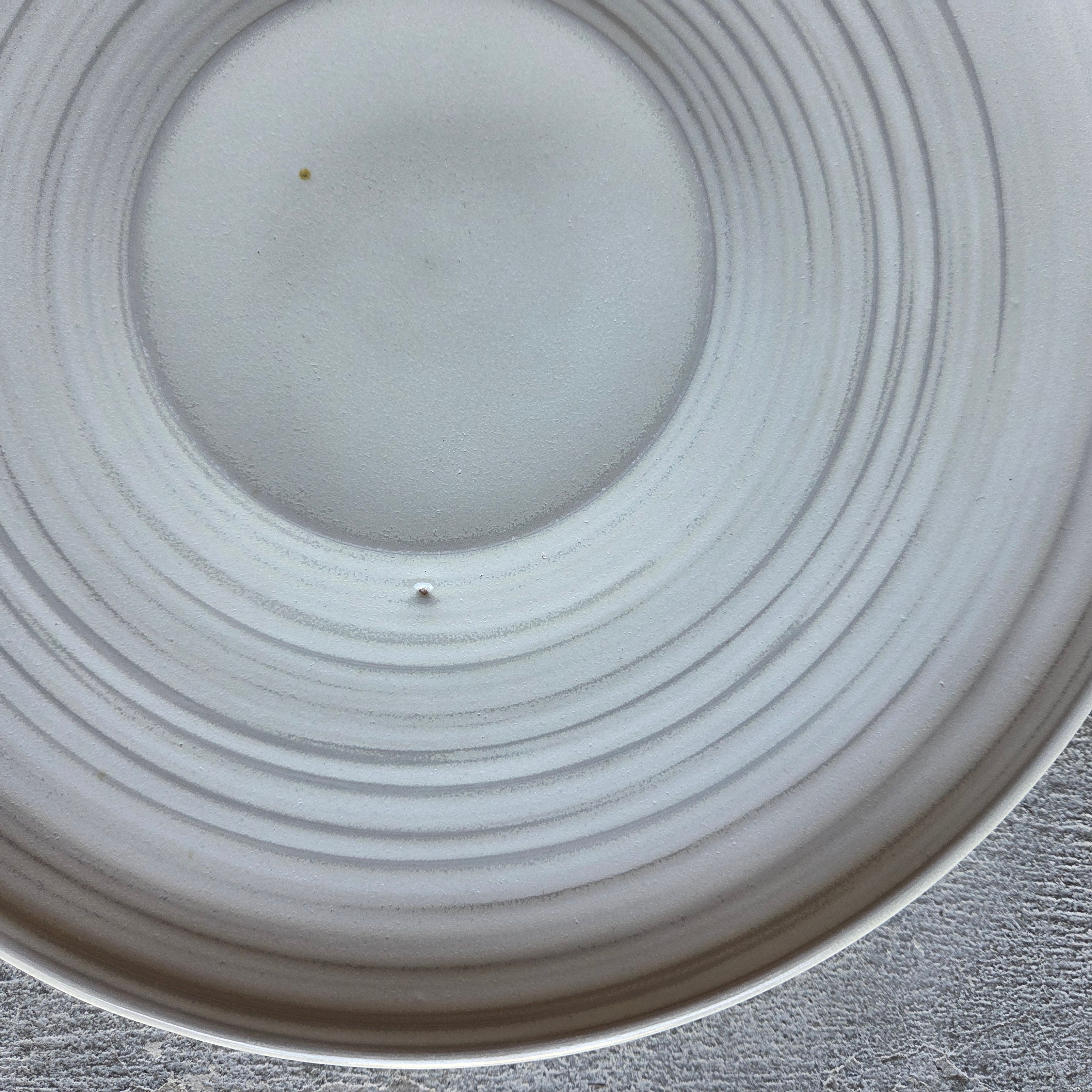 12" Sexy Plate (4" Center) — Hospitality Overstock Set of 7 (Meringue)