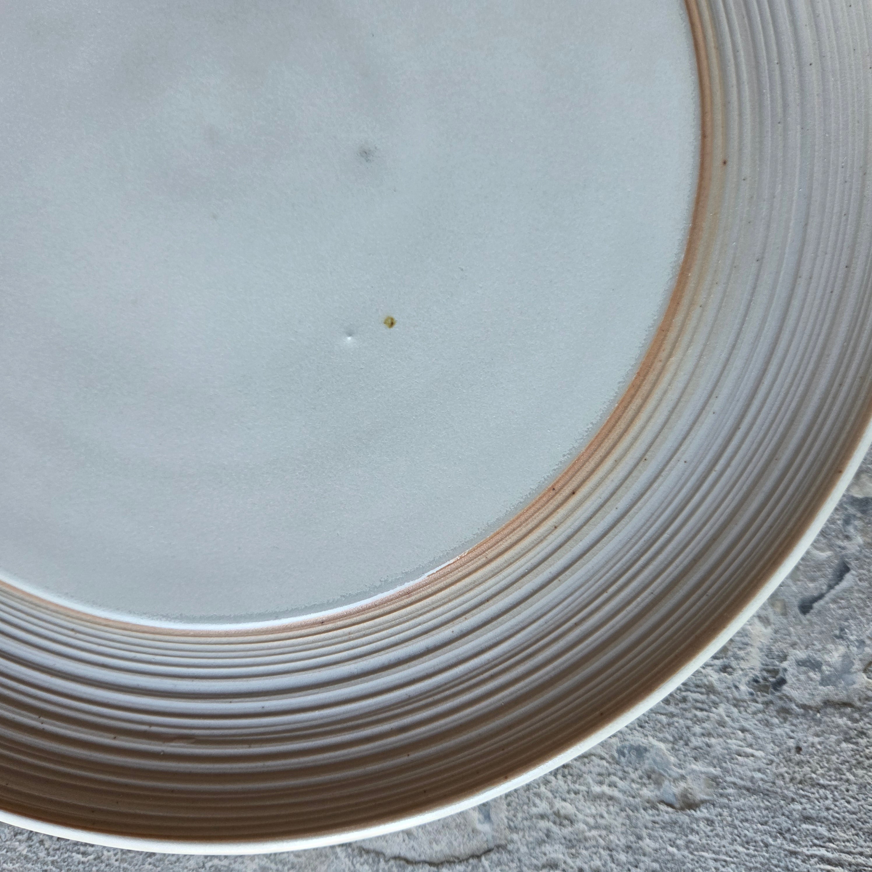 12" Sexy Plate (8" Center) — Hospitality Overstock Set of 13 (Raw Frame & Full Meringue)