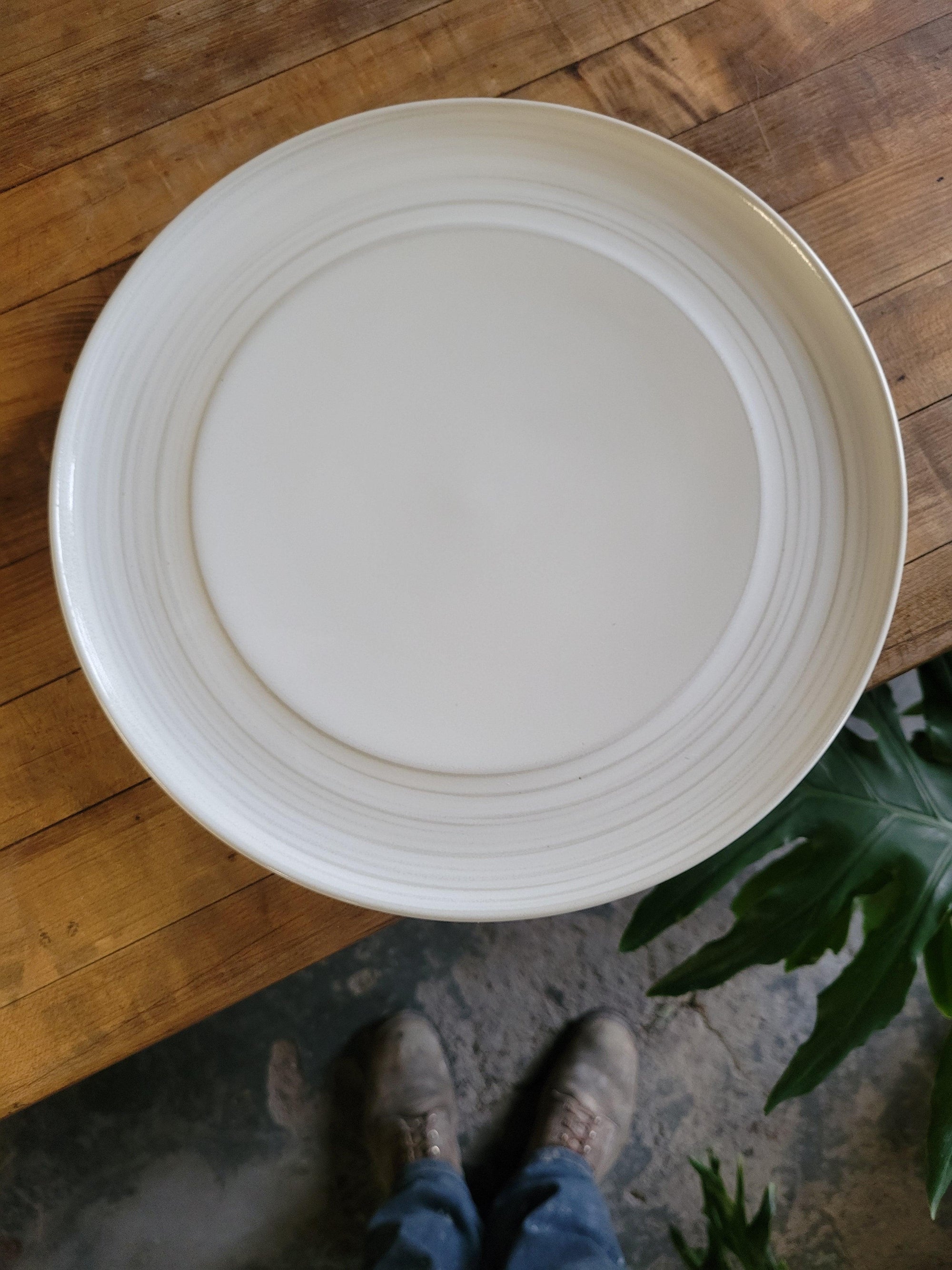 12" Ridge Framed Entree plate - Connor McGinn Studios